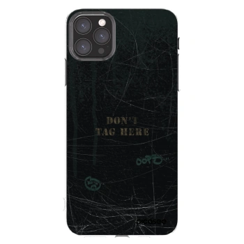 Picasee silikonski prozorni ovitek za Apple iPhone 11 Pro Max - DON´T TAG