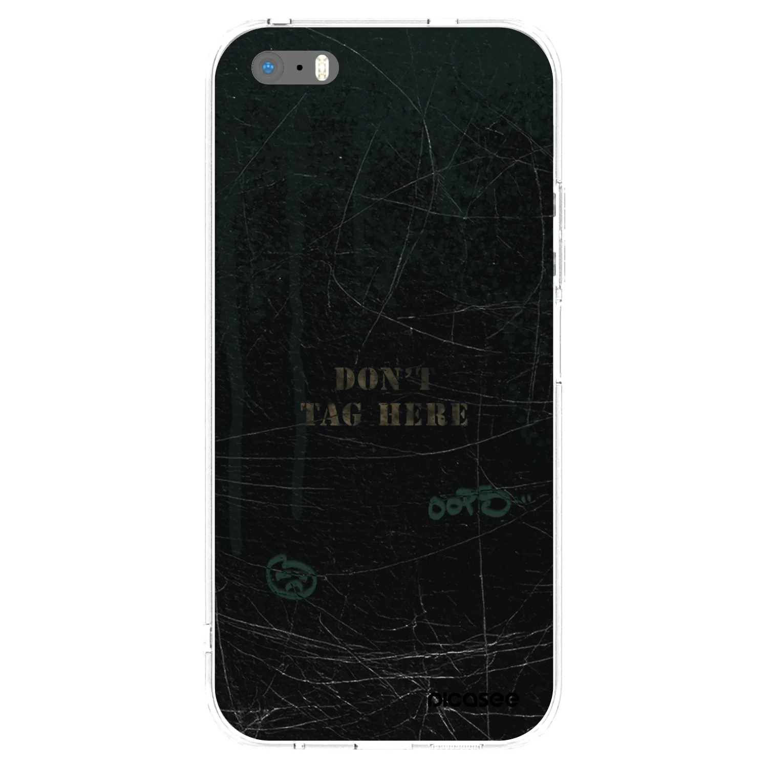 Picasee silikonski prozorni ovitek za Apple iPhone 5/5S/SE - DON´T TAG