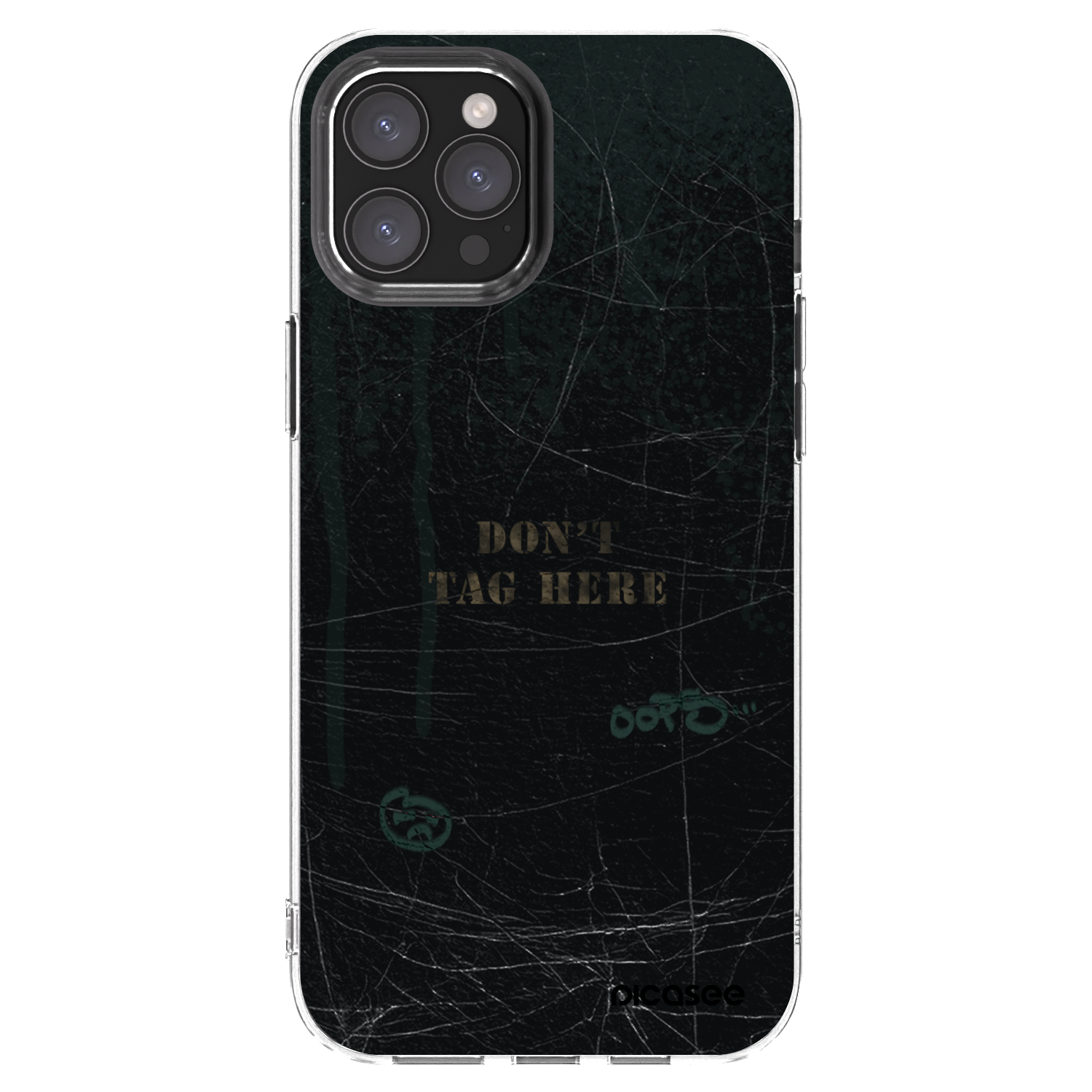 Picasee silikonski prozorni ovitek za Apple iPhone 12 Pro Max - DON´T TAG