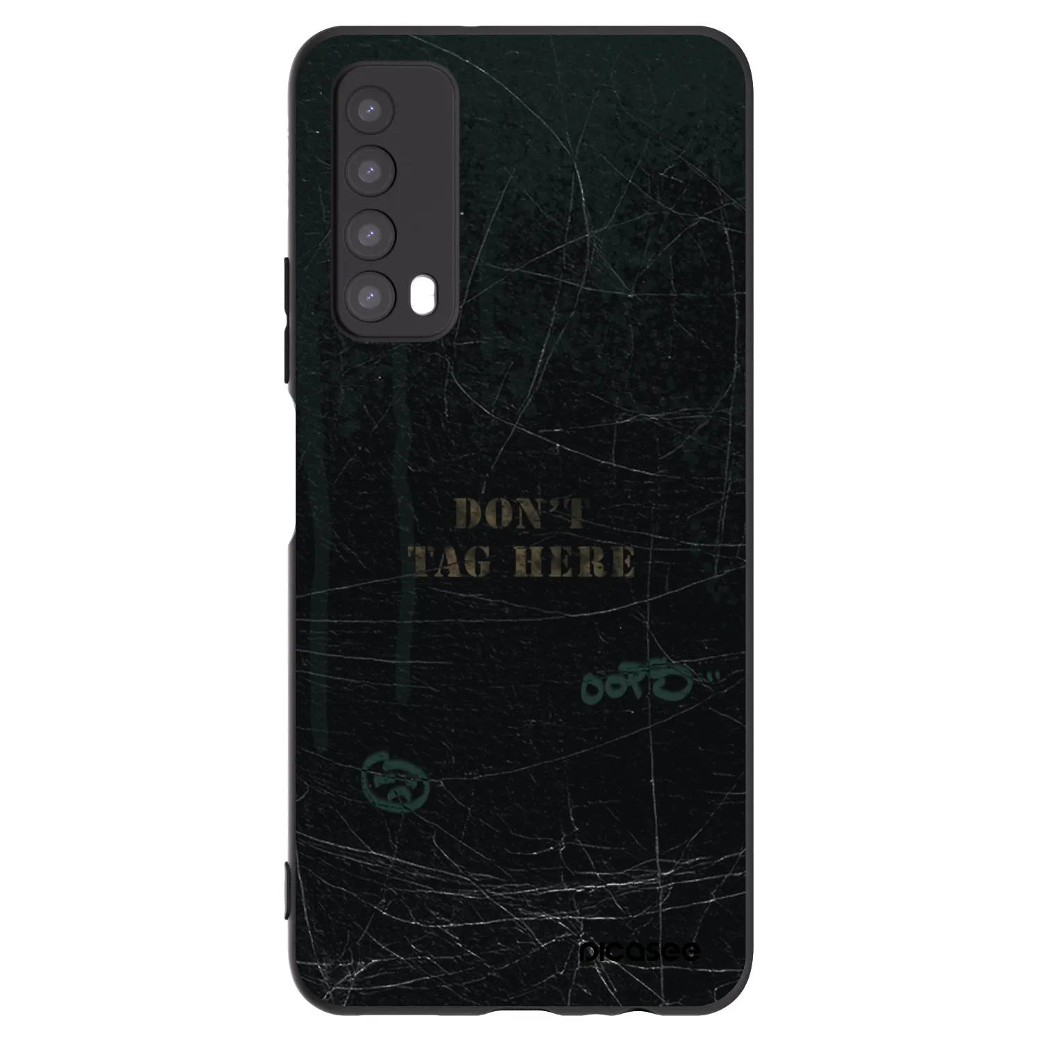 Picasee silikonski črni ovitek za Huawei P Smart 2021 - DON´T TAG