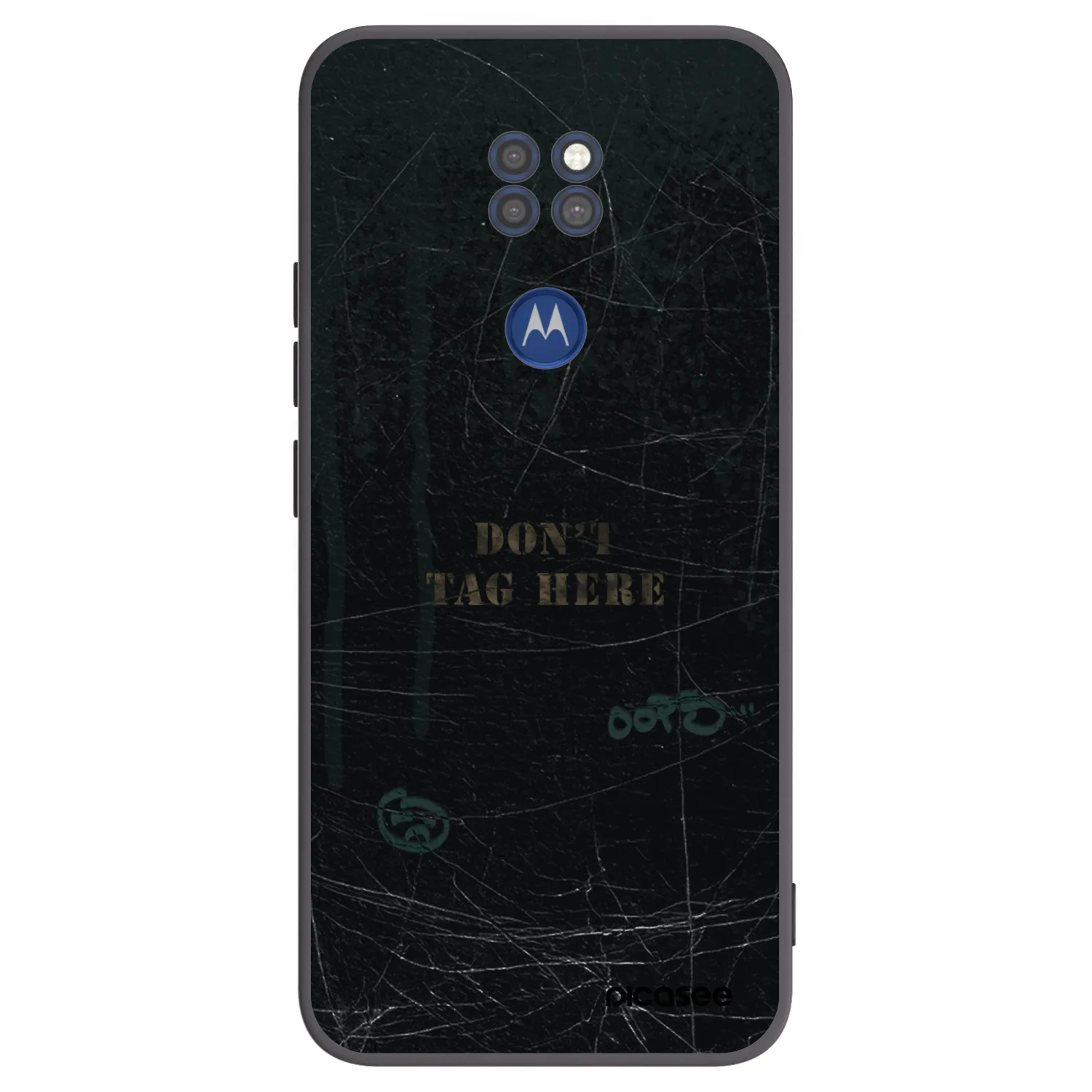 Picasee silikonski črni ovitek za Motorola Moto G9 Play - DON´T TAG