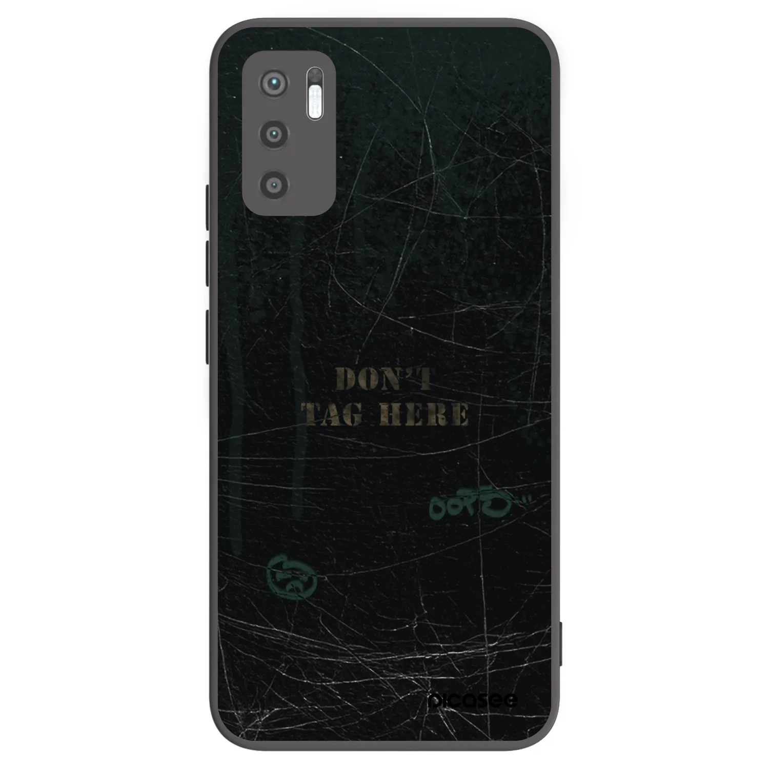 Picasee silikonski črni ovitek za Xiaomi Redmi Note 10 5G - DON´T TAG