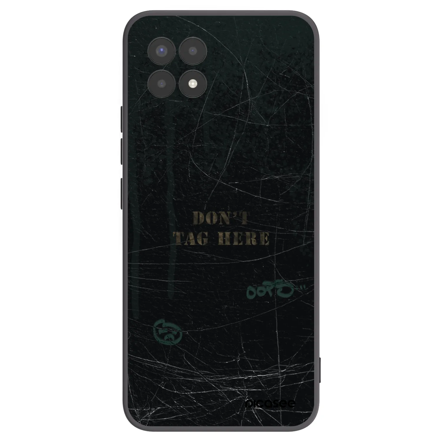 Picasee silikonski črni ovitek za Realme 8i - DON´T TAG