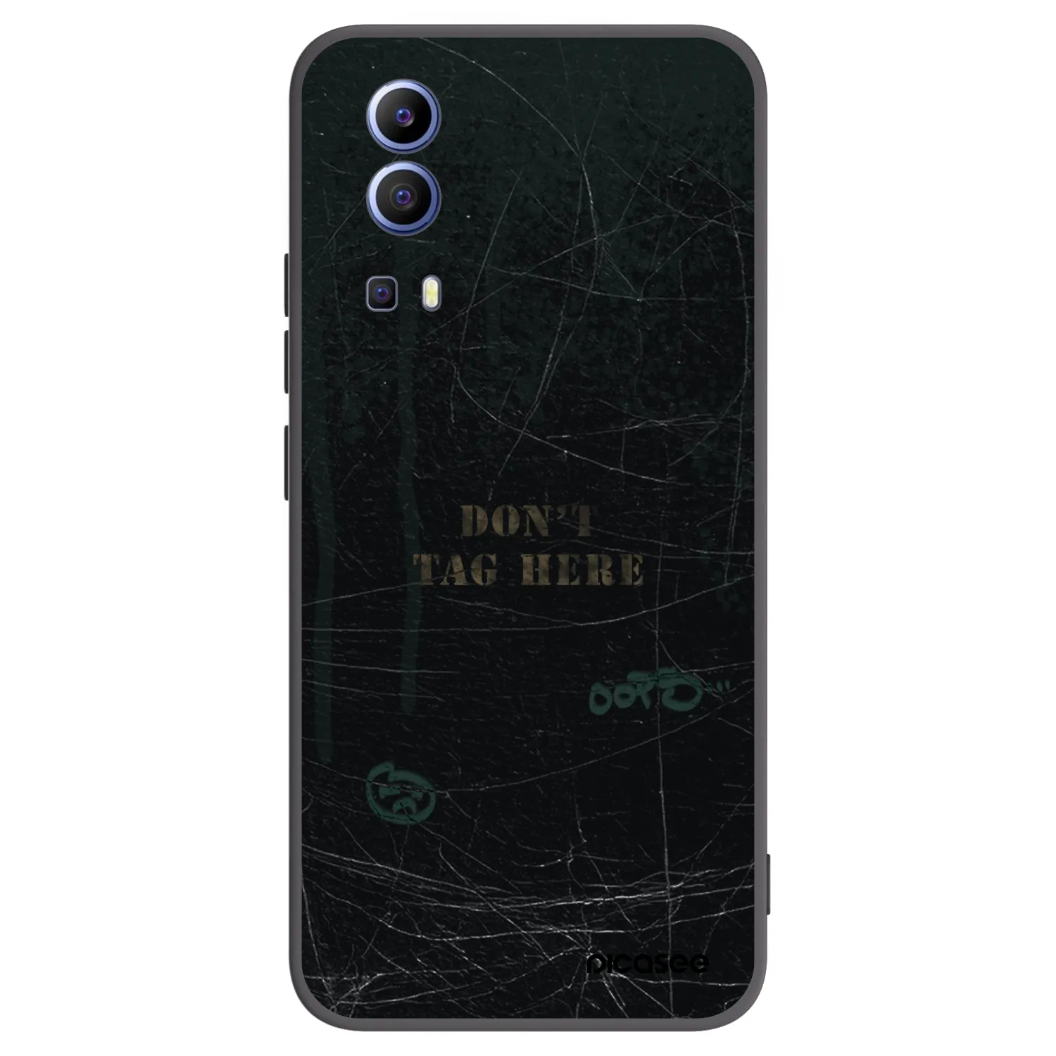 Picasee silikonski črni ovitek za Vivo Y52 5G - DON´T TAG