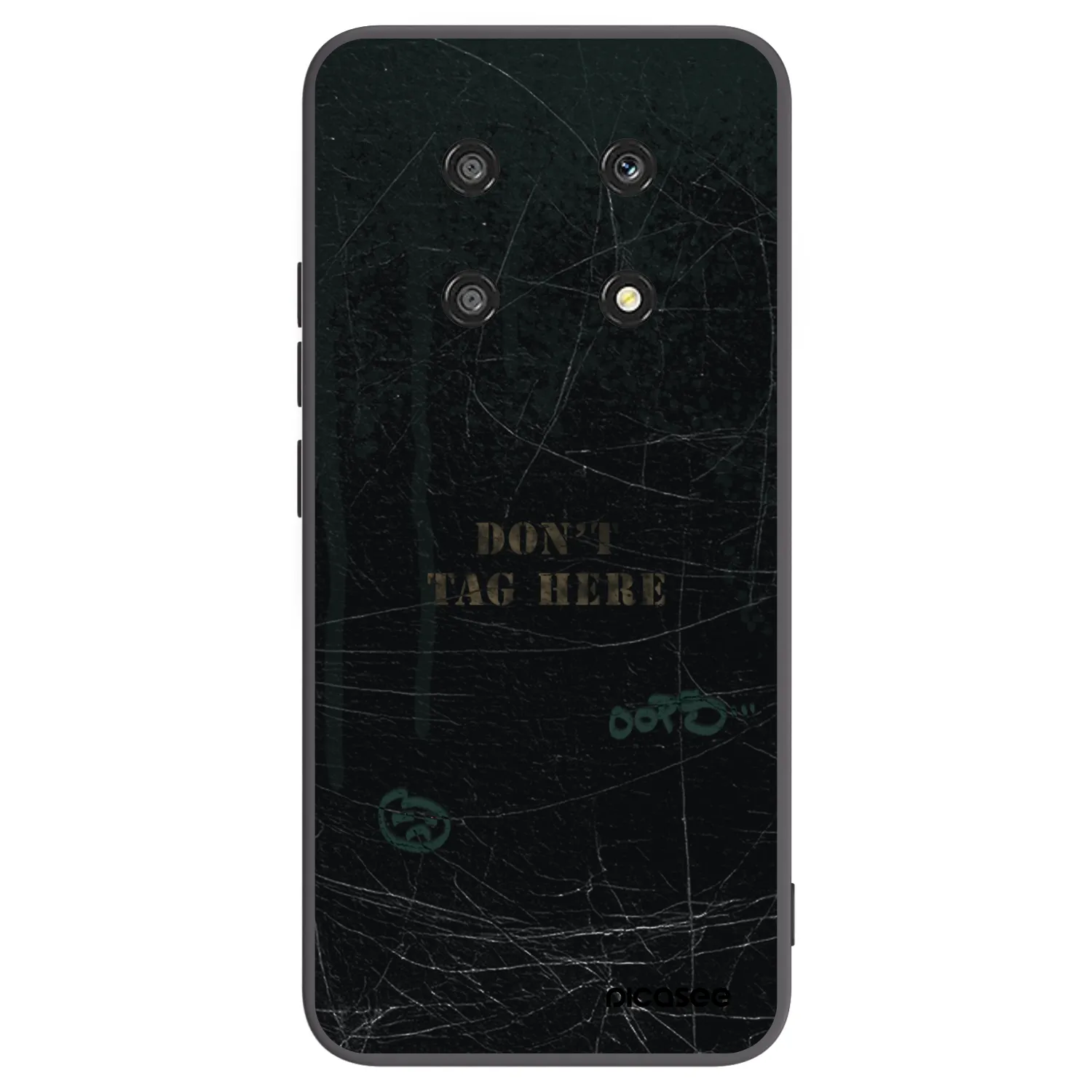 Picasee silikonski črni ovitek za Honor Magic4 Lite 5G - DON´T TAG