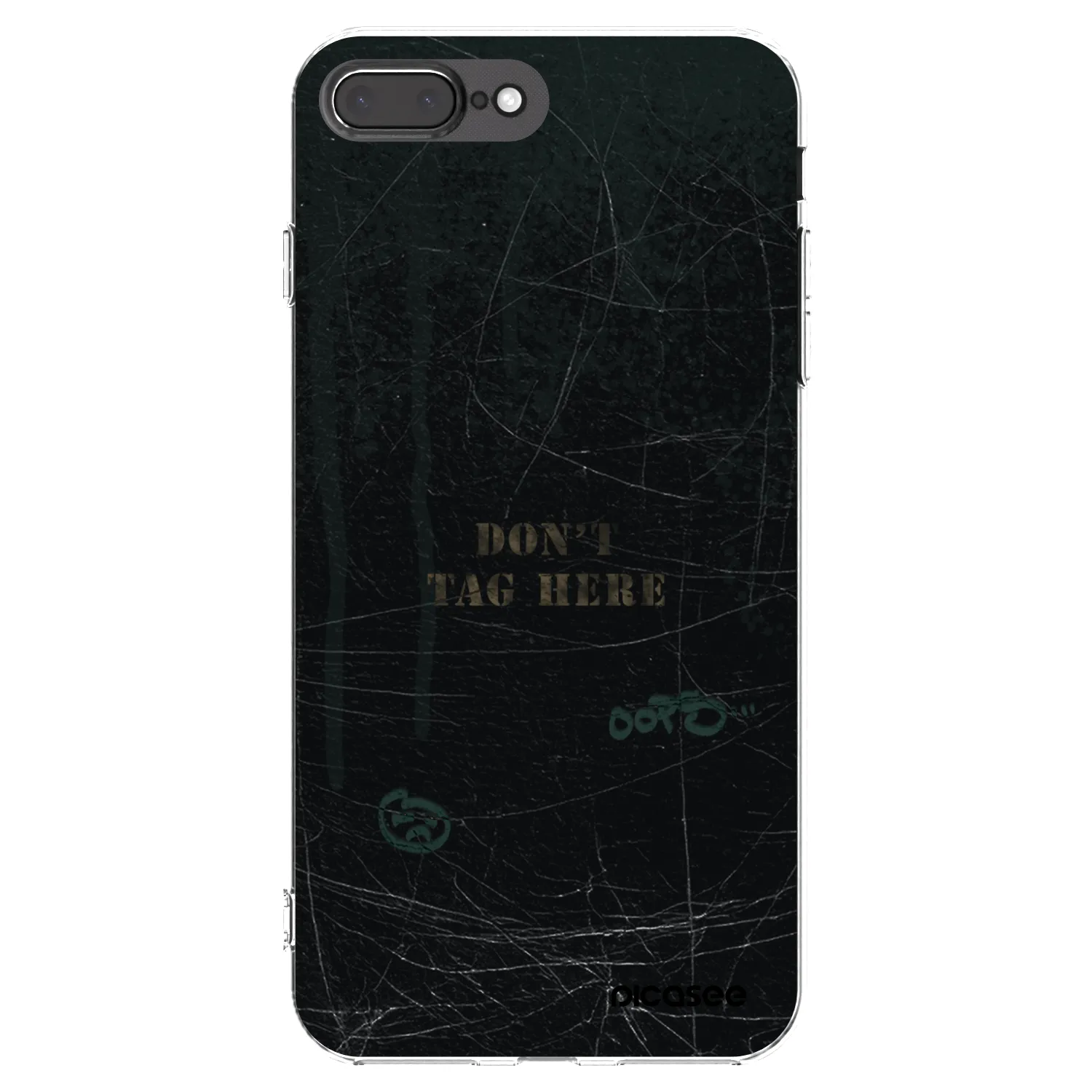 Picasee silikonski prozorni ovitek za Apple iPhone 8 Plus - DON´T TAG