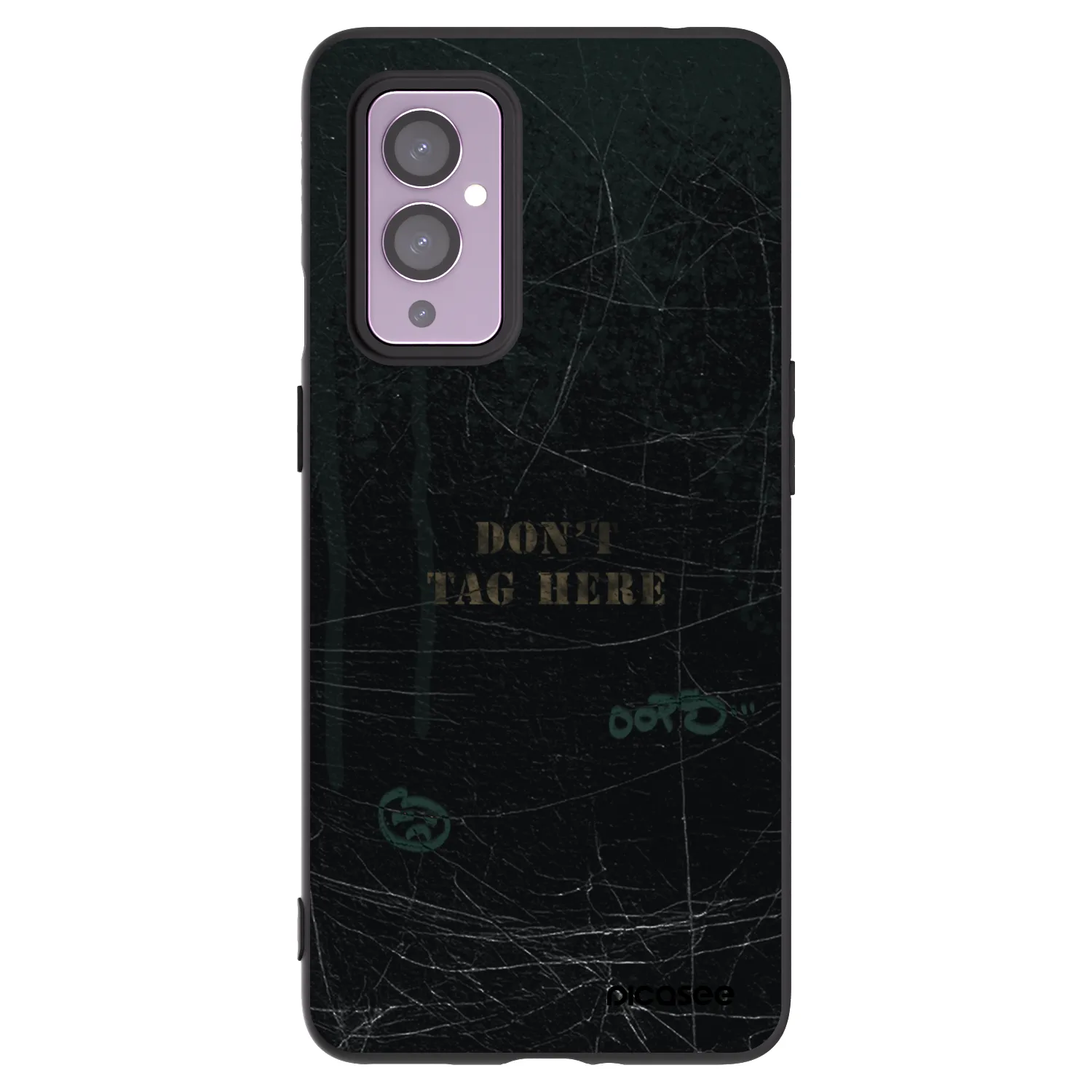 Picasee silikonski črni ovitek za OnePlus 9 - DON´T TAG