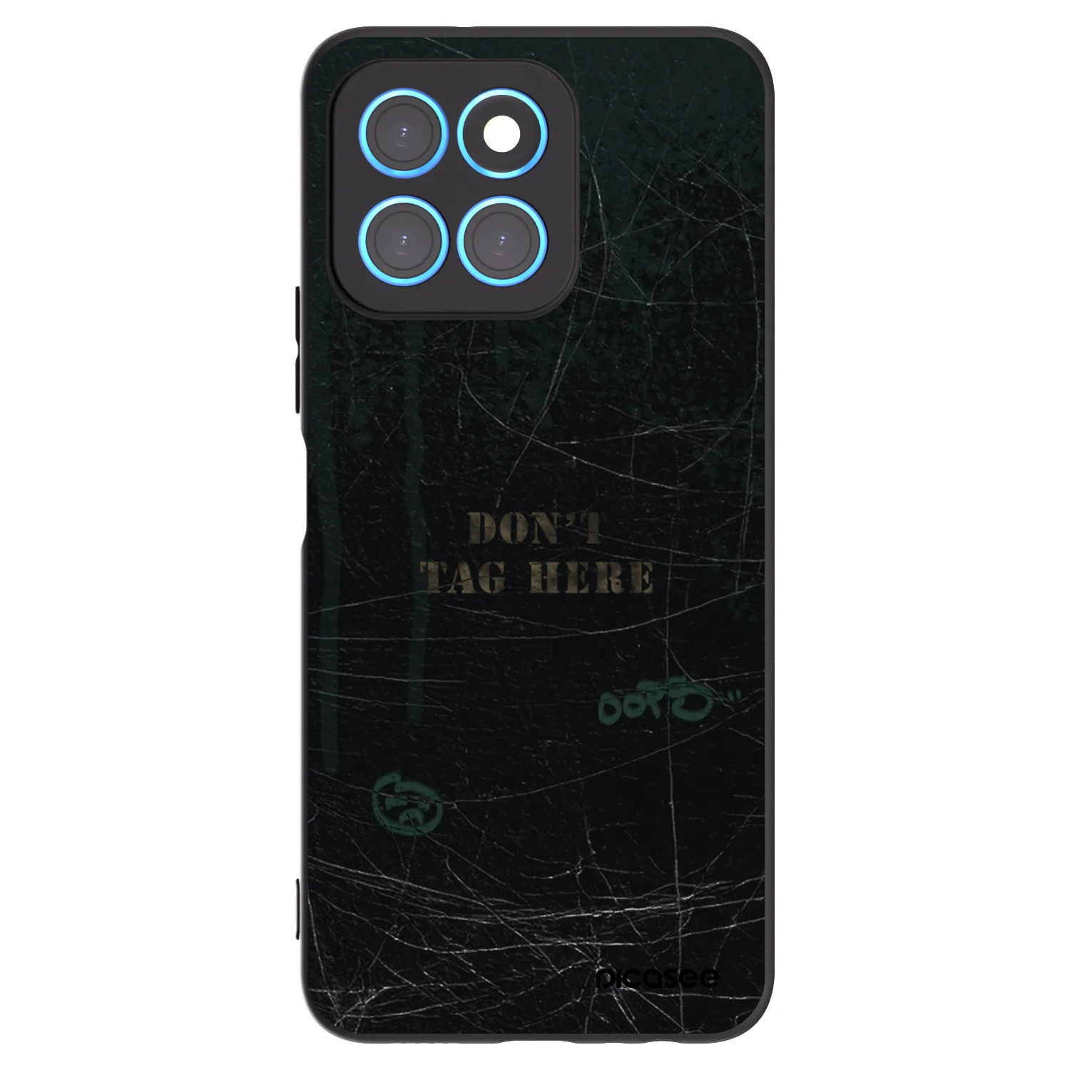 Picasee silikonski črni ovitek za Honor X8 5G - DON´T TAG