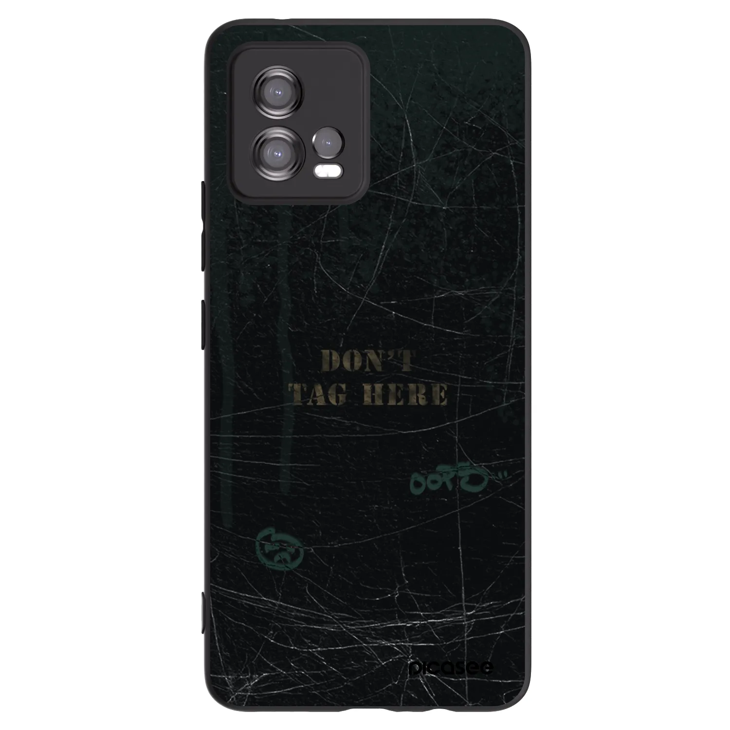 Picasee silikonski črni ovitek za Motorola Moto G72 - DON´T TAG