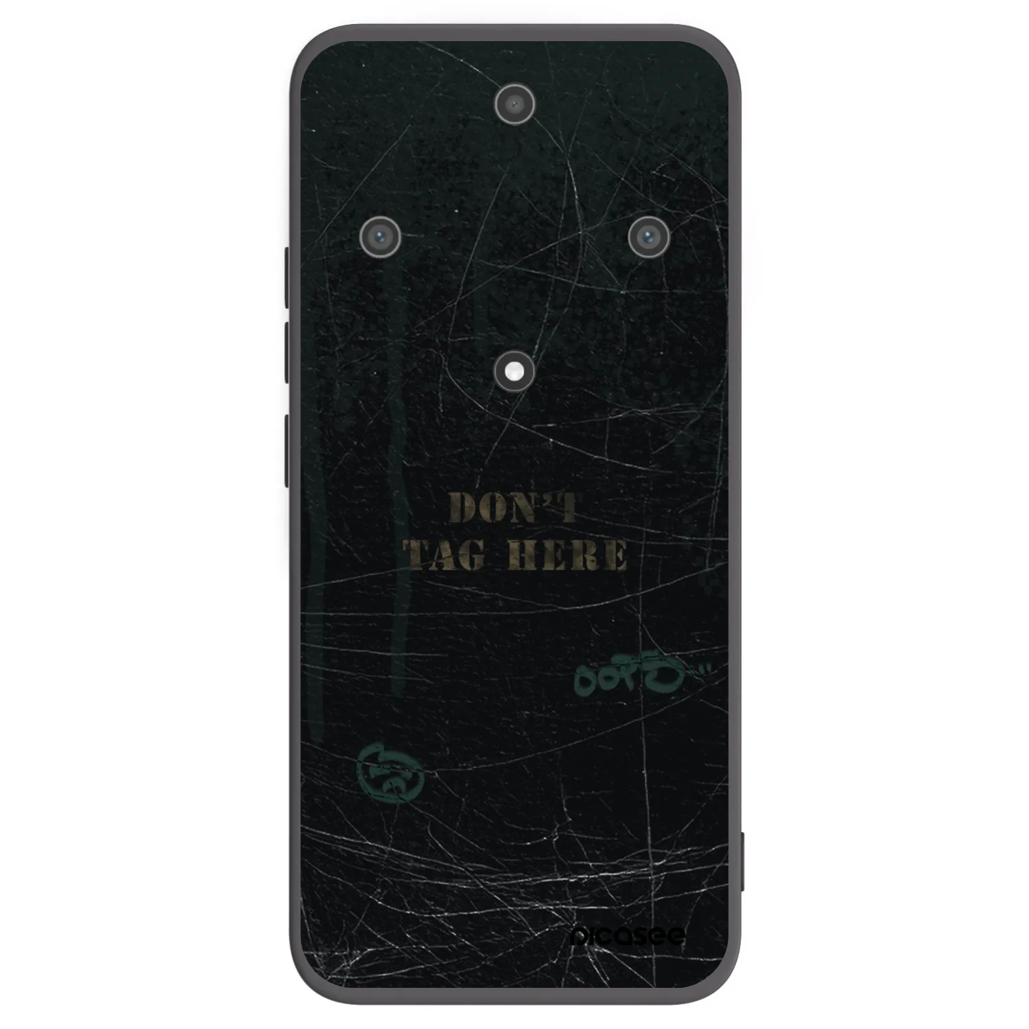 Picasee silikonski črni ovitek za Honor Magic5 Lite 5G - DON´T TAG