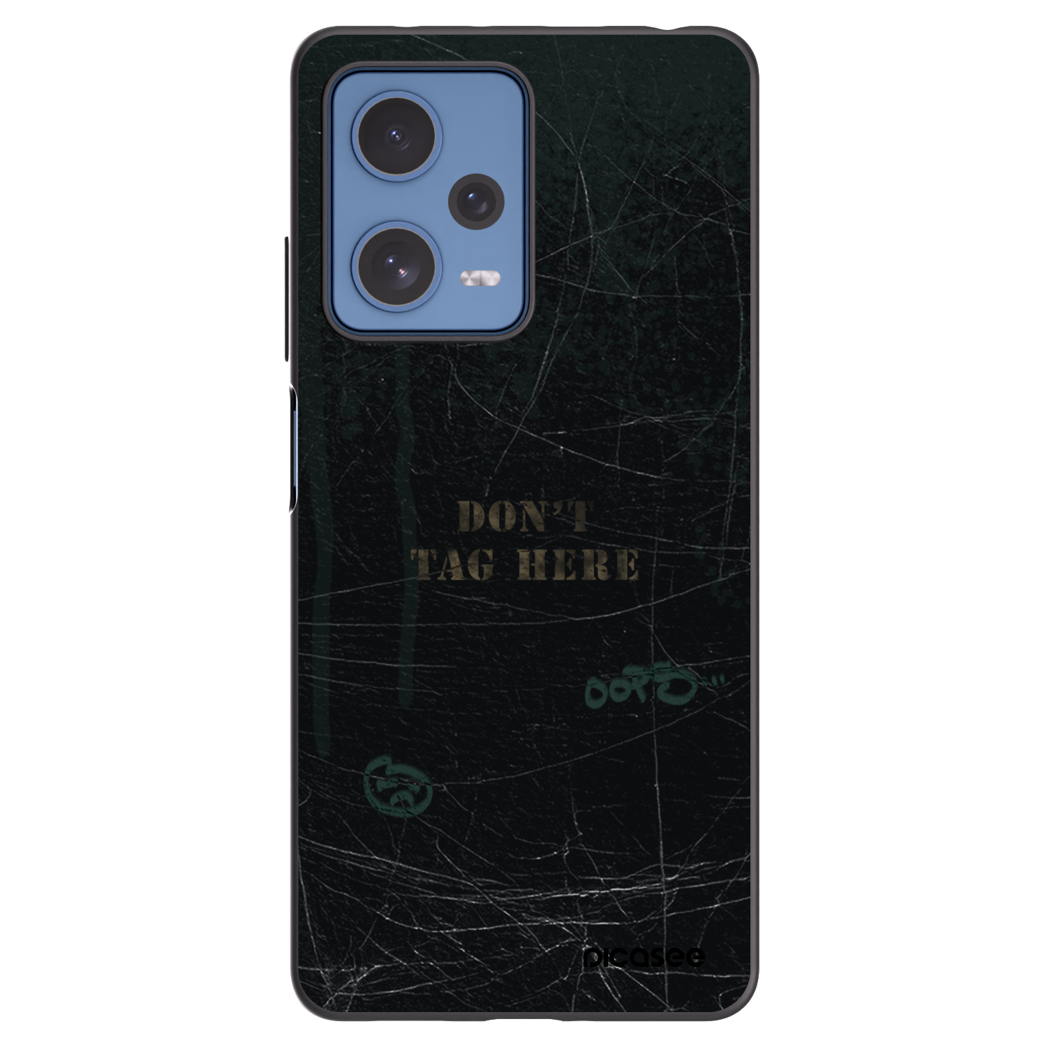 Picasee silikonski črni ovitek za Xiaomi Redmi Note 12 Pro 5G - DON´T TAG