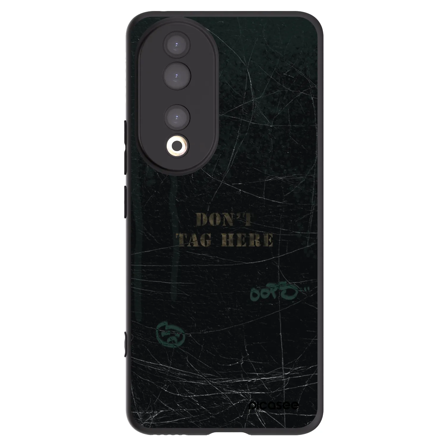 Picasee silikonski črni ovitek za Honor 90 5G - DON´T TAG