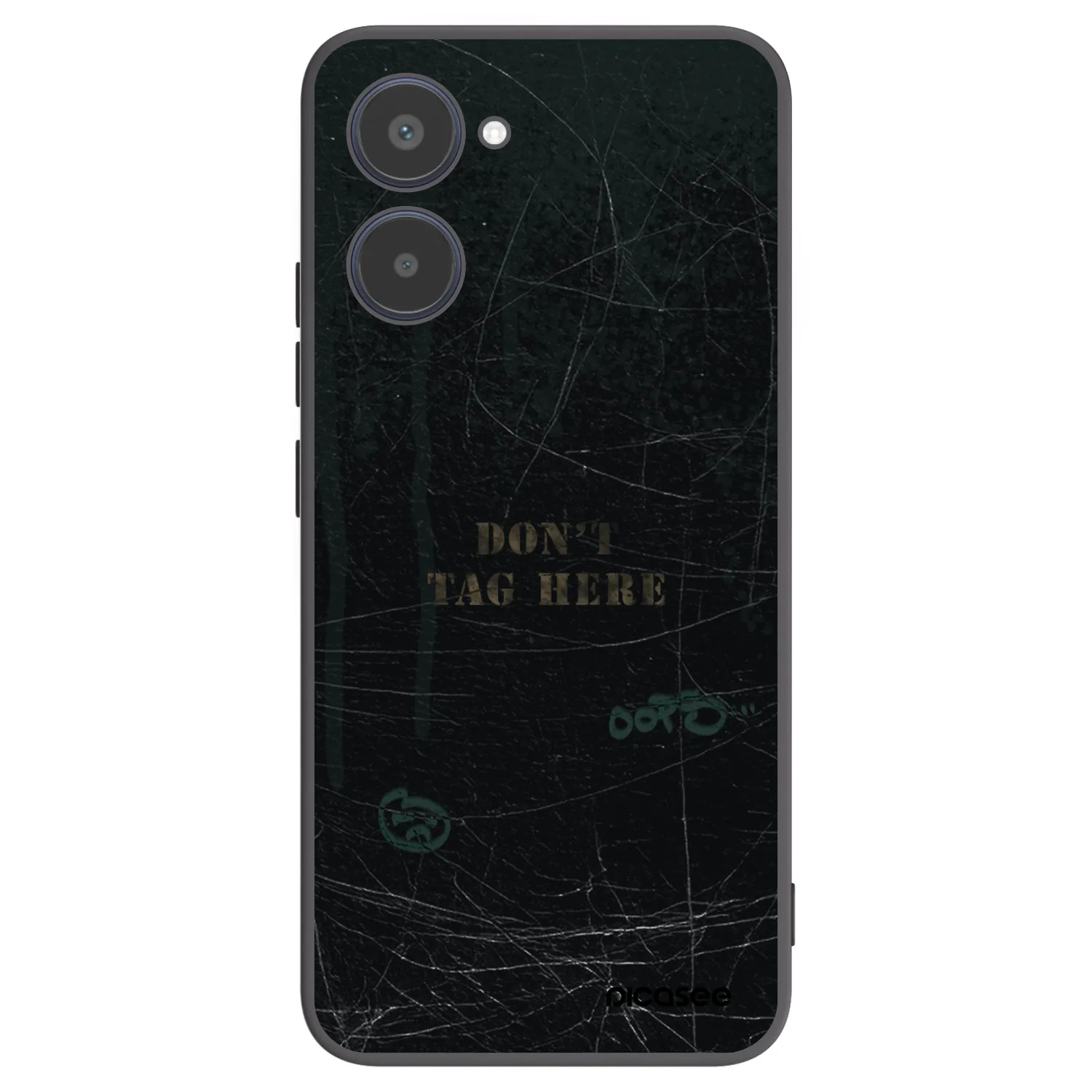 Picasee silikonski črni ovitek za Realme 10 4G - DON´T TAG