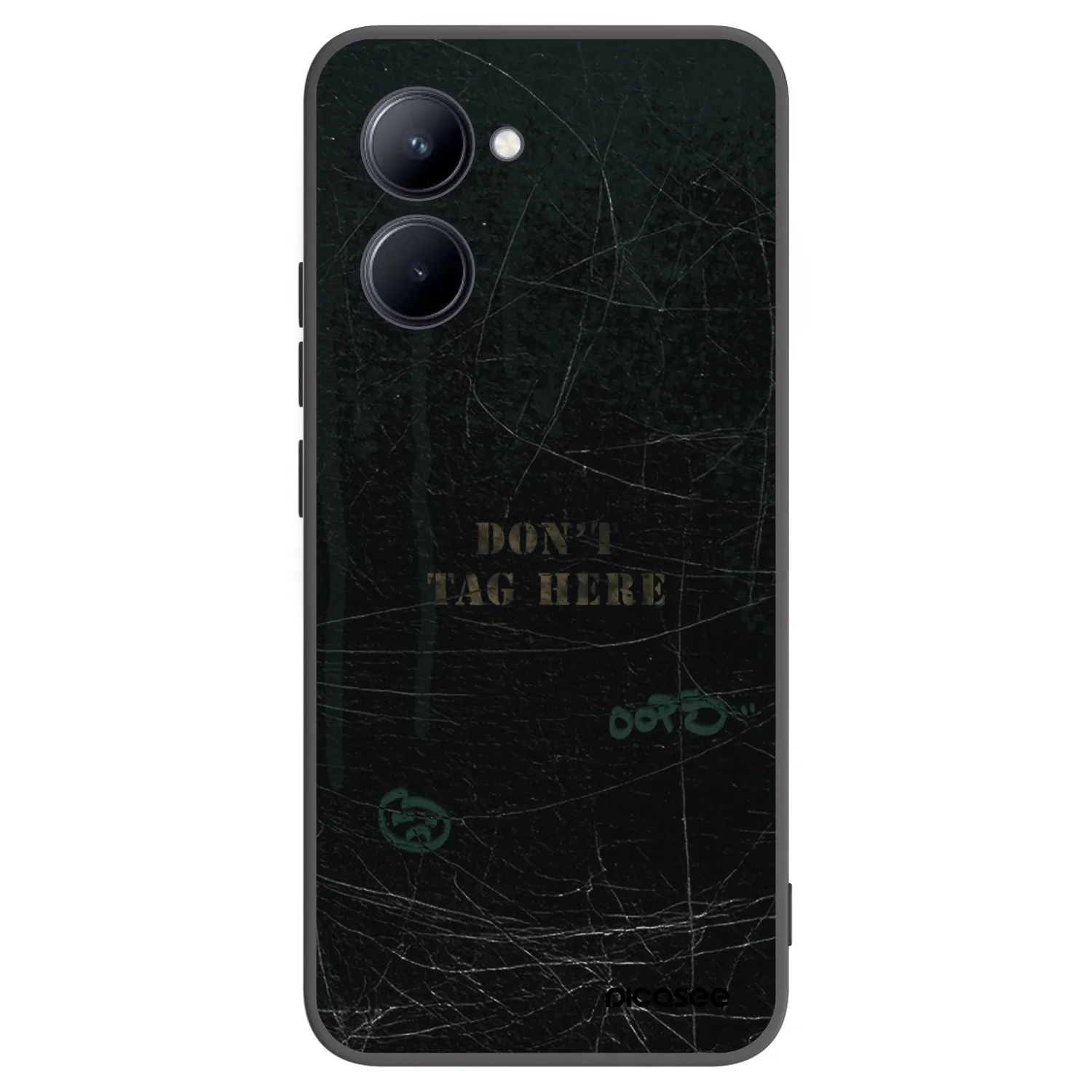 Picasee silikonski črni ovitek za Realme C33 (2023) - DON´T TAG