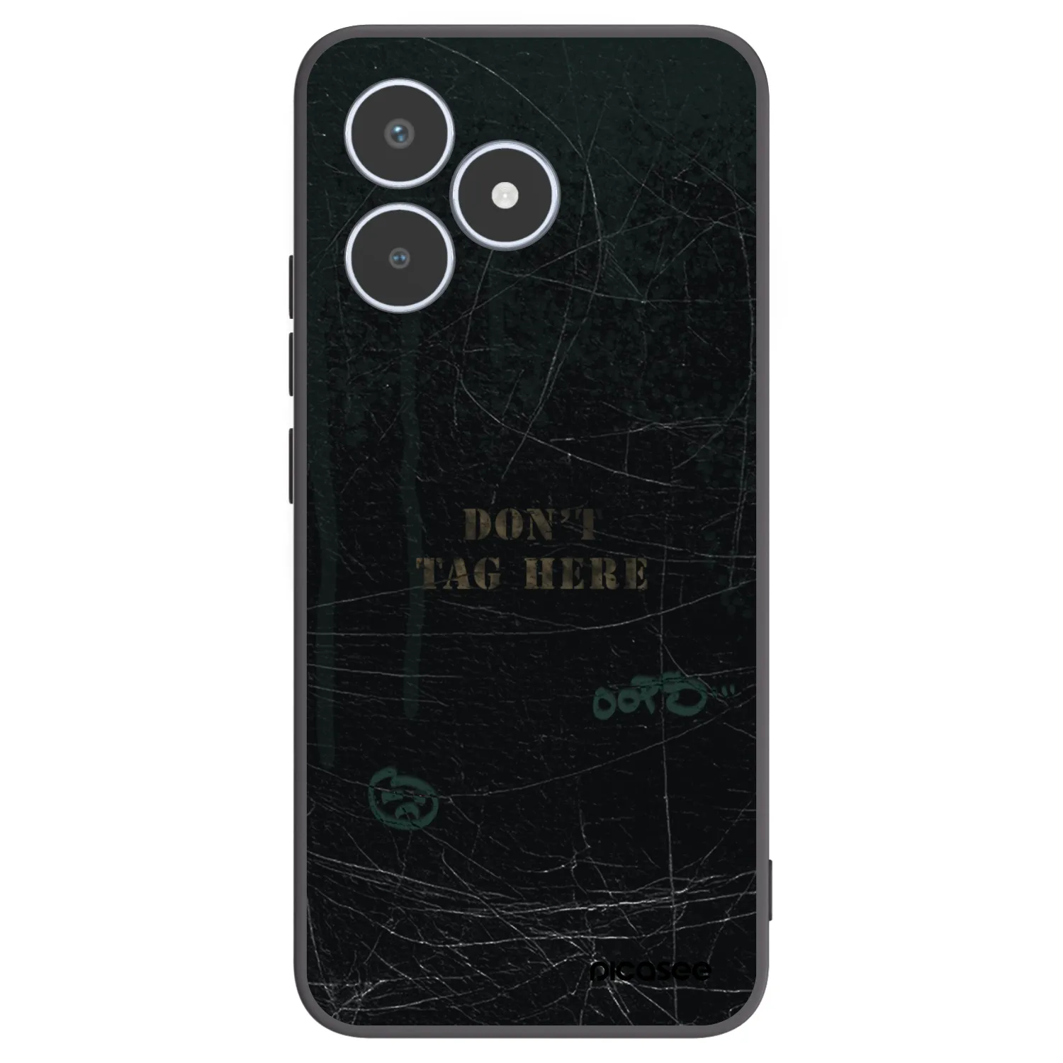 Picasee silikonski črni ovitek za Realme C53 - DON´T TAG