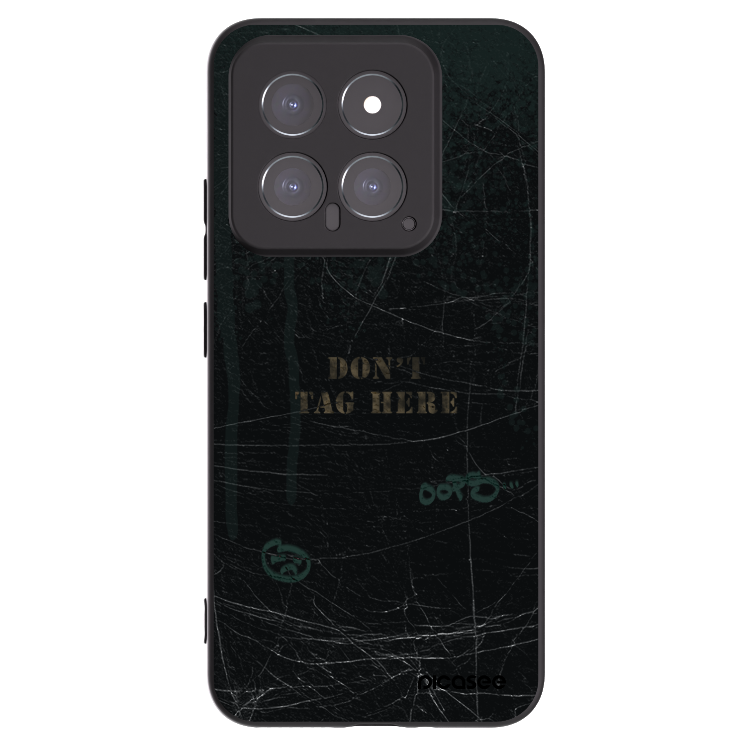 Picasee silikonski črni ovitek za Xiaomi 14 - DON´T TAG