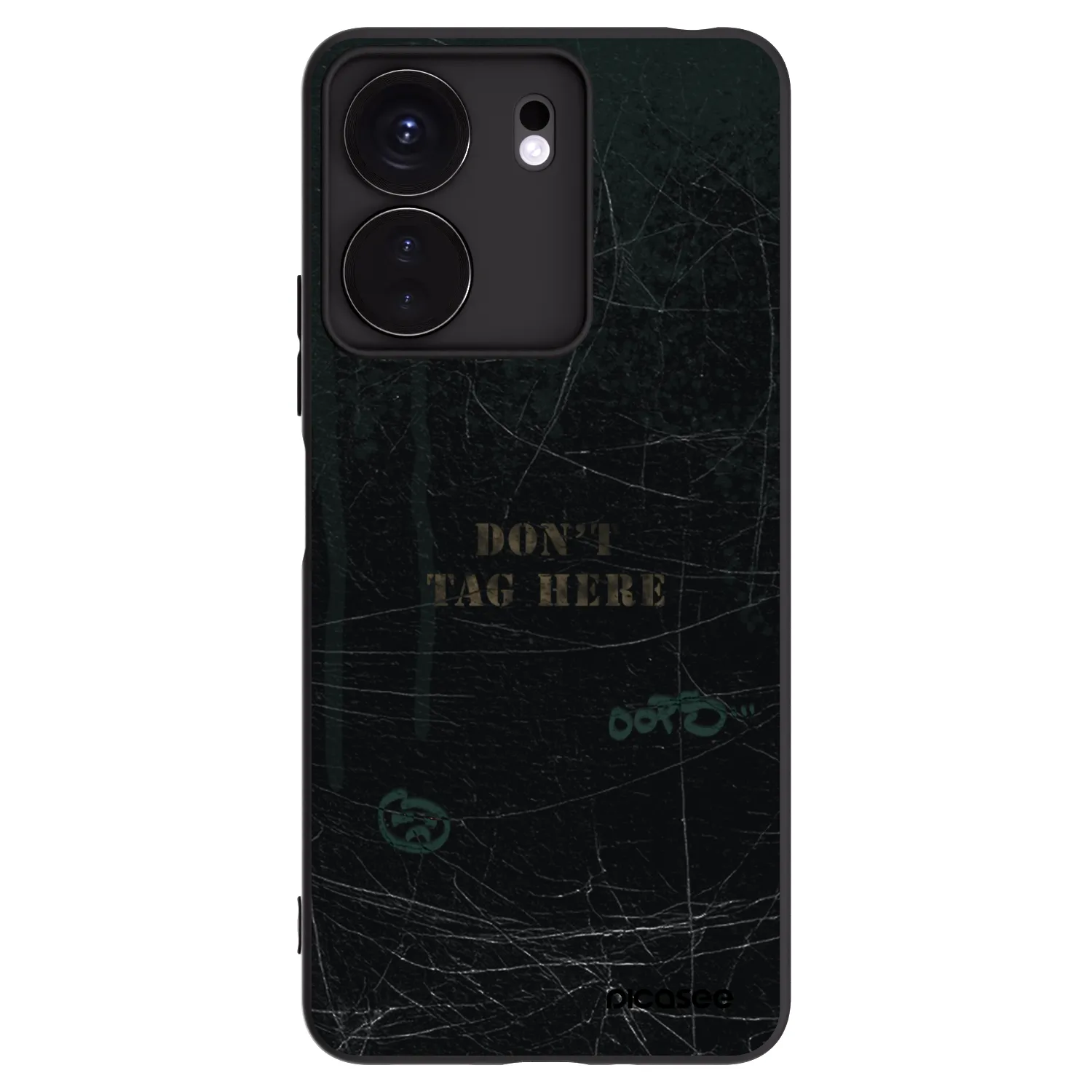 Picasee silikonski črni ovitek za Xiaomi Redmi 13C 4G - DON´T TAG
