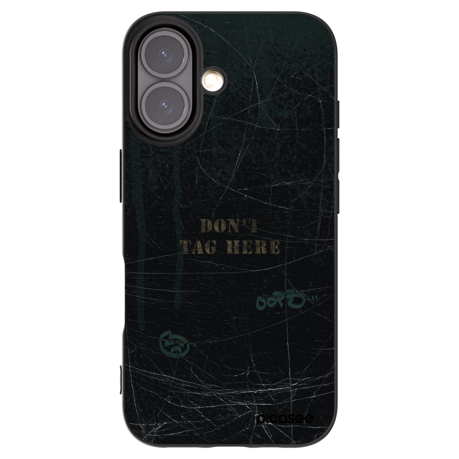 Picasee silikonski črni ovitek za Apple iPhone 16 - DON´T TAG