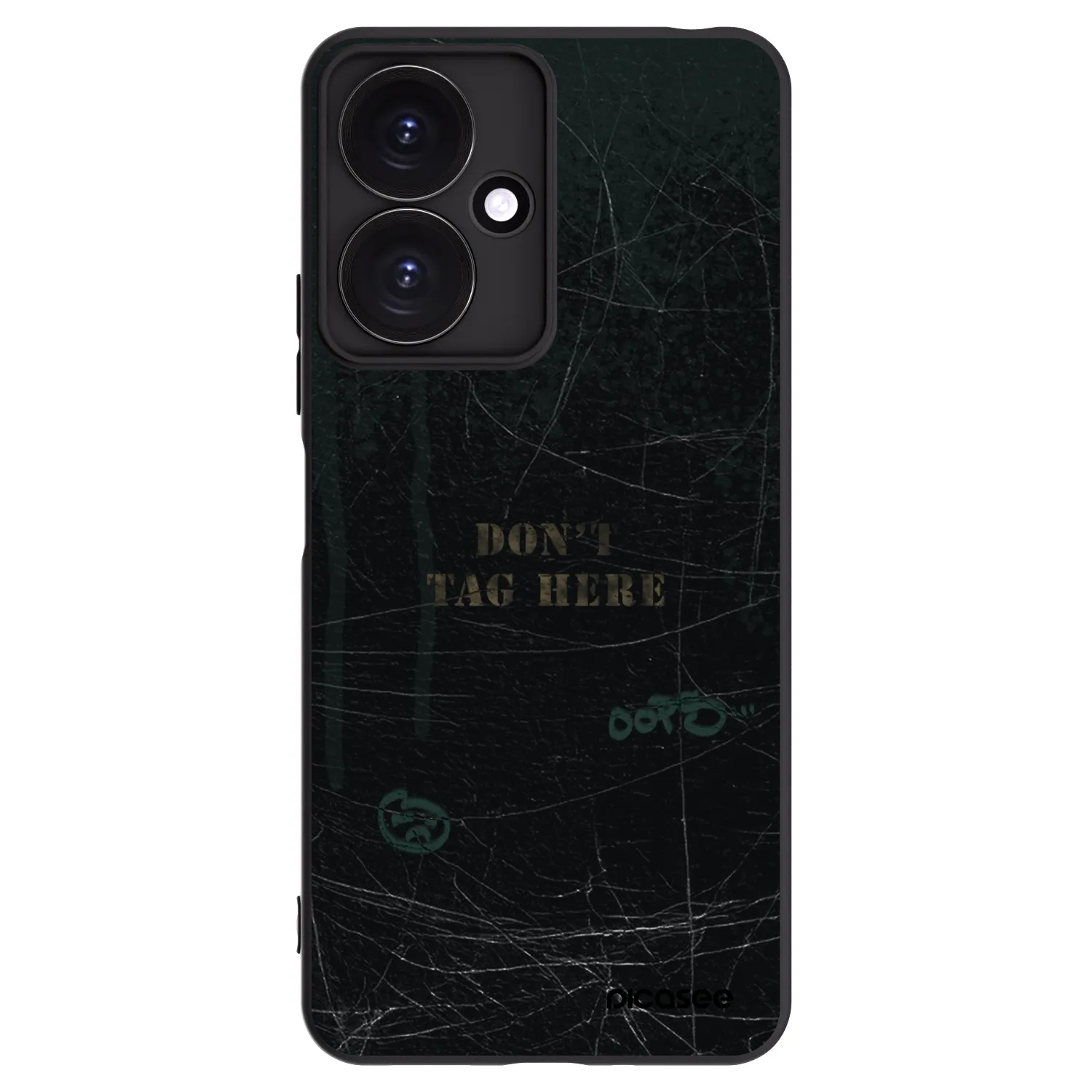 Picasee silikonski črni ovitek za Xiaomi Redmi 13C 5G - DON´T TAG