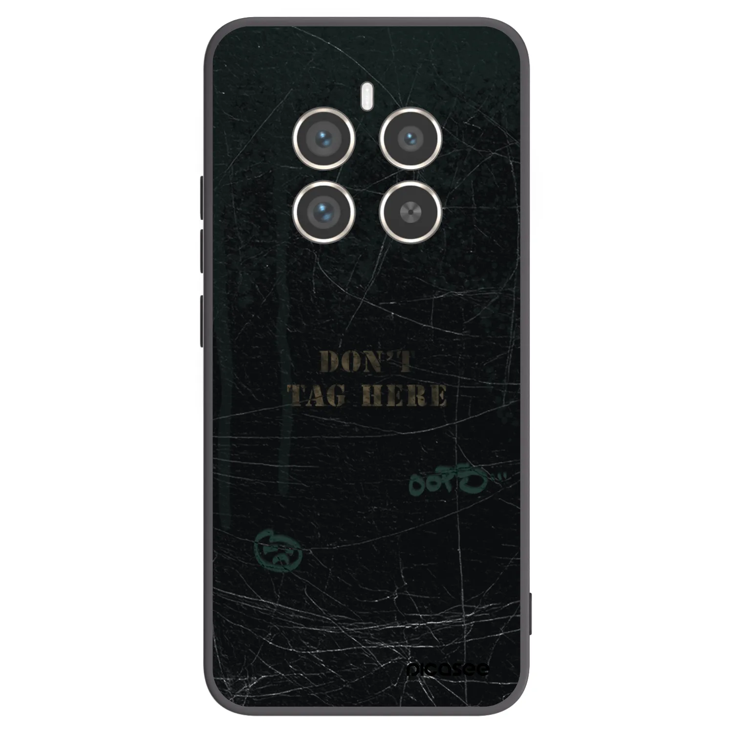 Picasee silikonski črni ovitek za Realme 12 Pro 5G - DON´T TAG