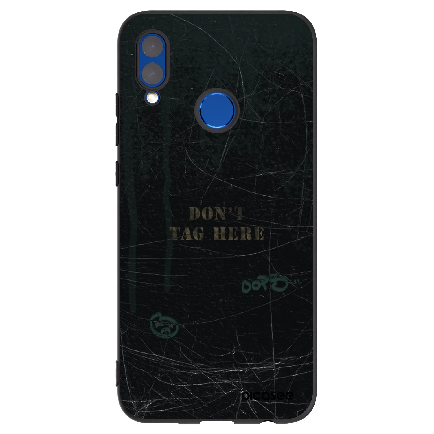 Picasee silikonski črni ovitek za Huawei P Smart 2019 - DON´T TAG