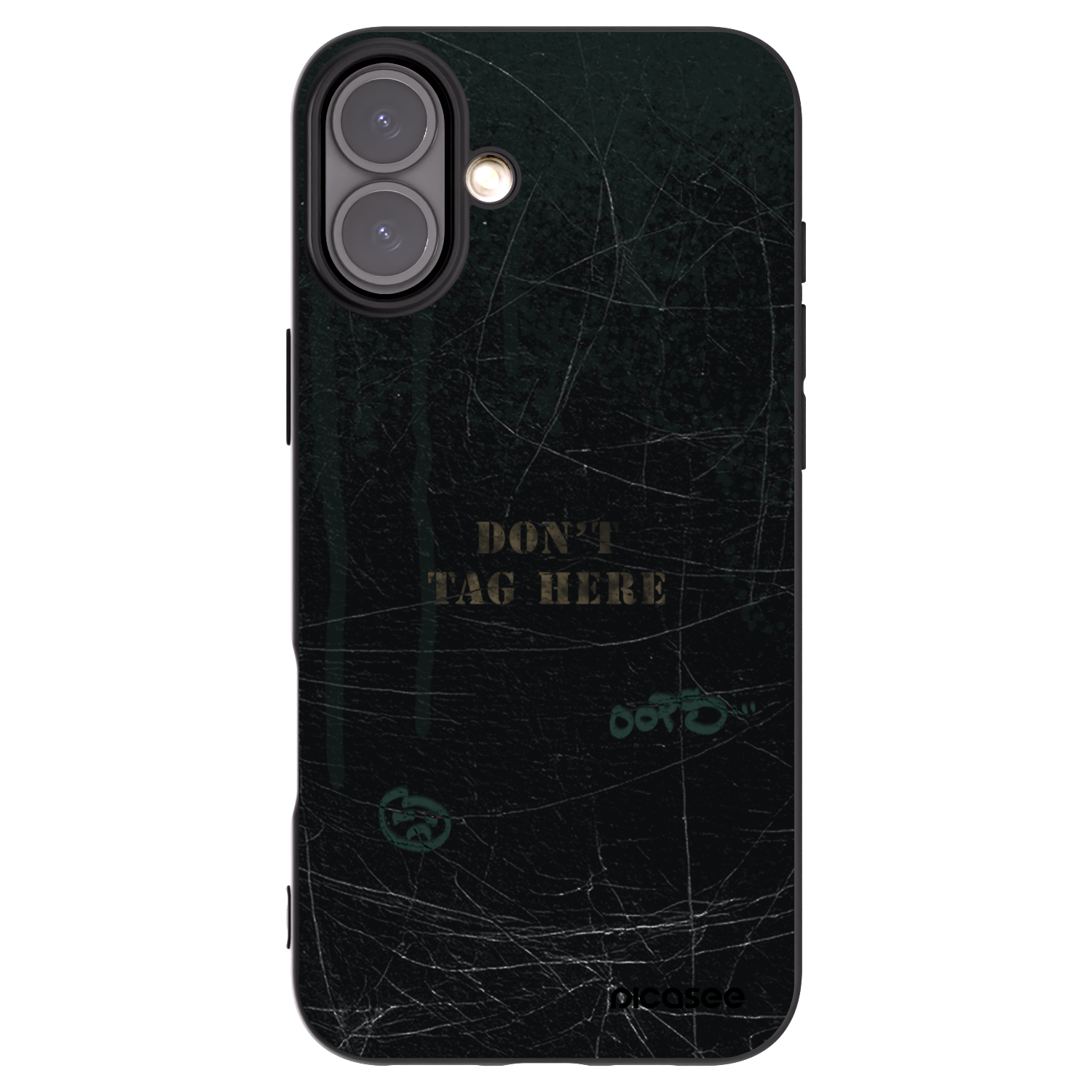 Picasee silikonski črni ovitek za Apple iPhone 16 Plus - DON´T TAG