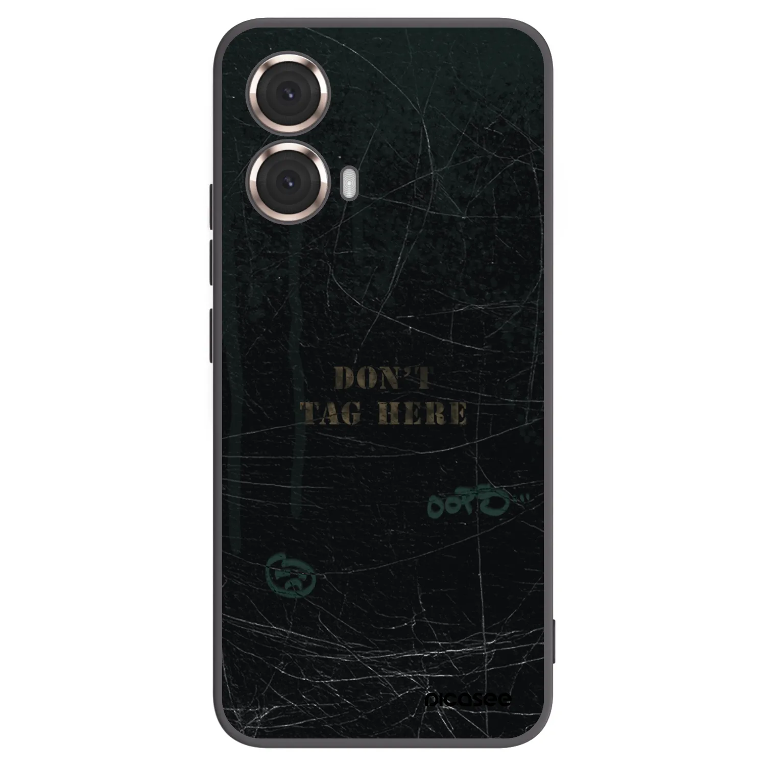 Picasee silikonski črni ovitek za Motorola Moto G85 - DON´T TAG