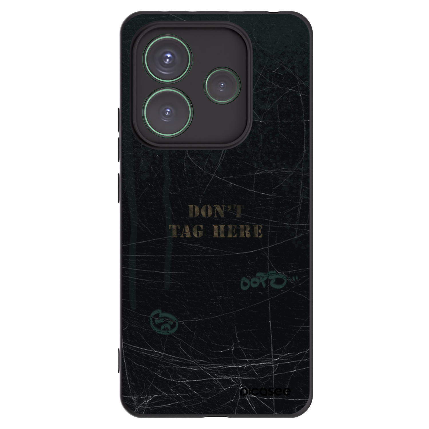 Picasee silikonski črni ovitek za Xiaomi Redmi Note 14 5G - DON´T TAG