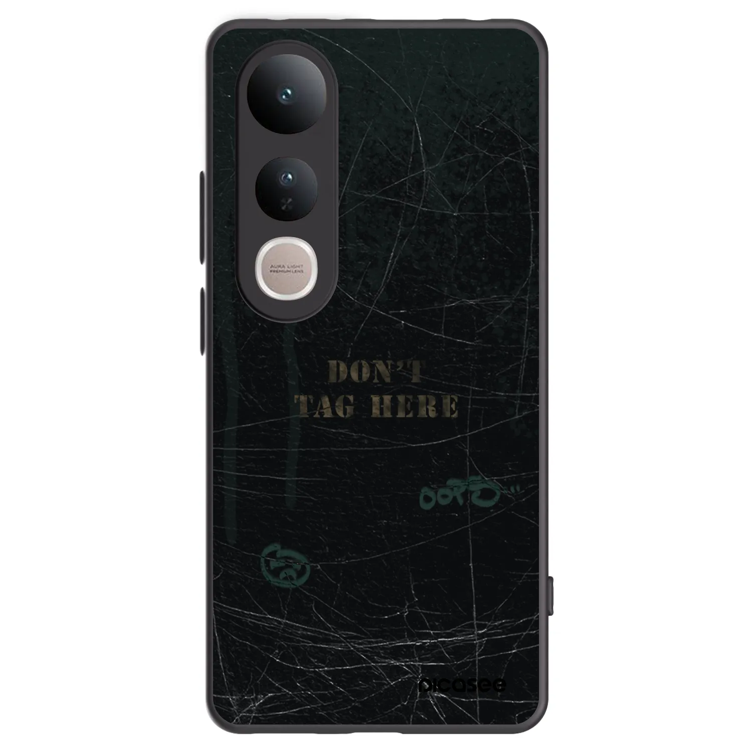 Picasee silikonski črni ovitek za Vivo V50 Lite 5G - DON´T TAG
