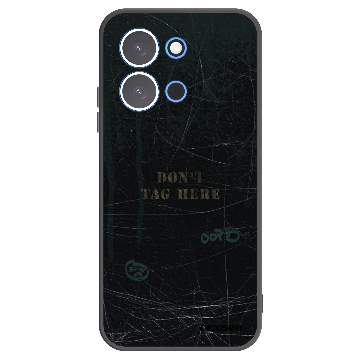 Picasee silikonski črni ovitek za Xiaomi Redmi 15C 4G - DON´T TAG