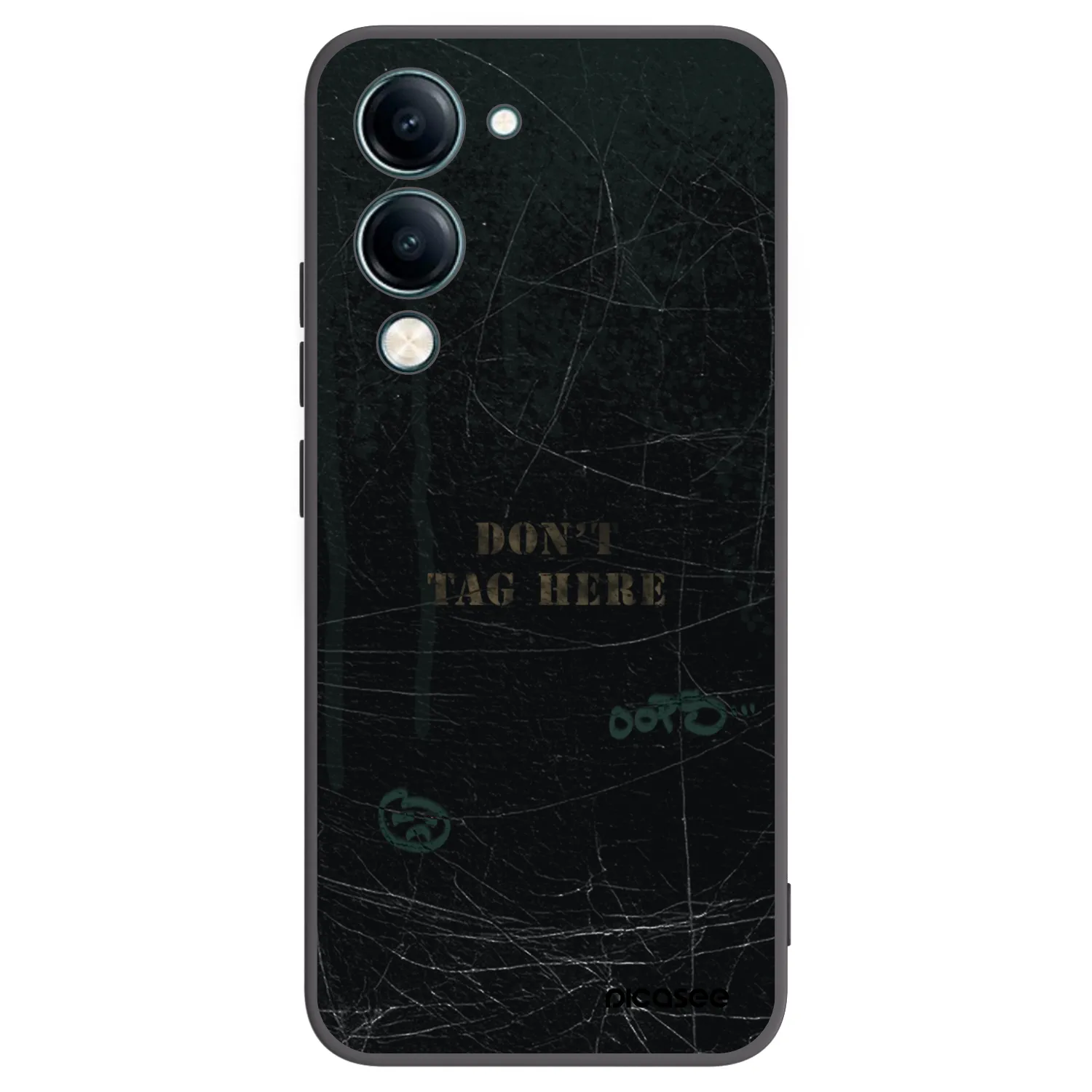 Picasee silikonski črni ovitek za Vivo Y29s 5G - DON´T TAG