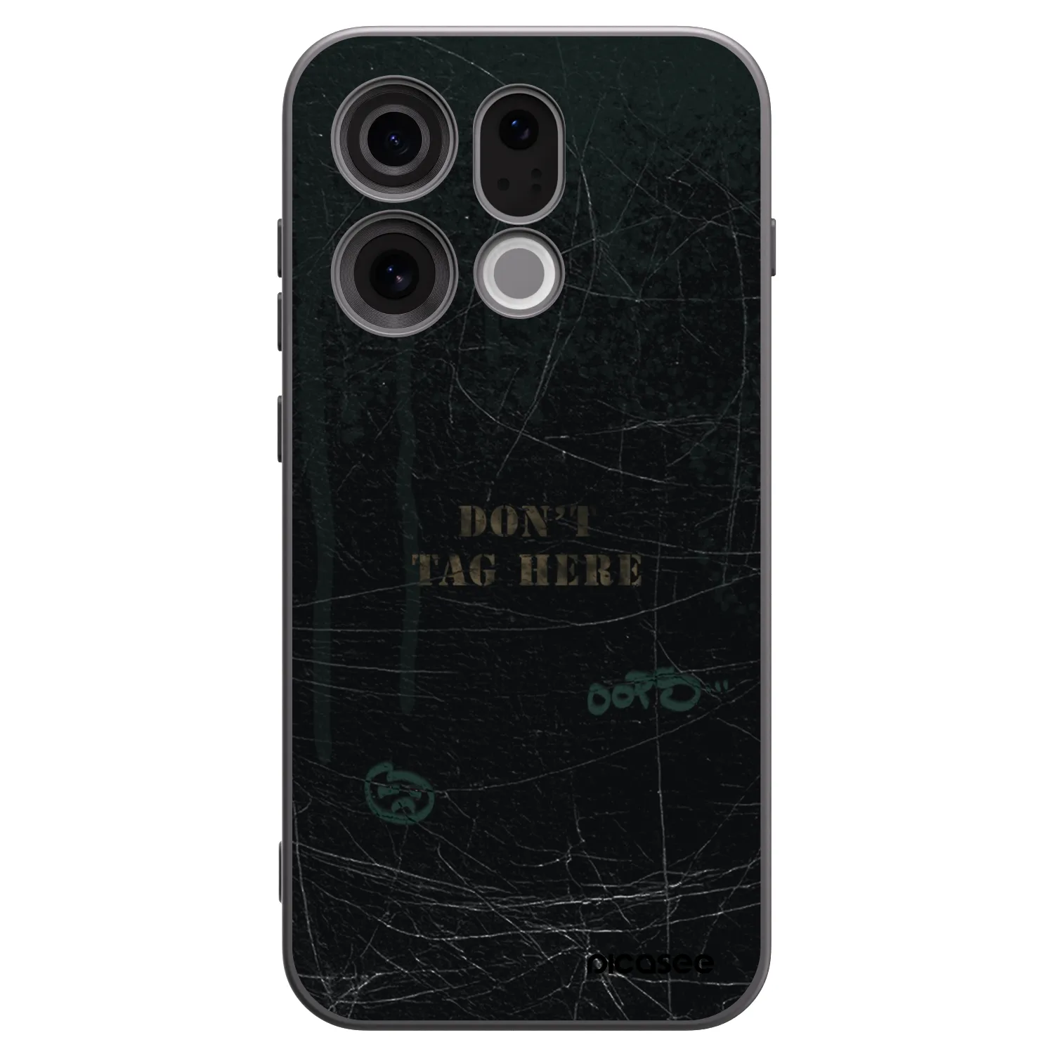 Picasee silikonski črni ovitek za OPPO Find X9 - DON´T TAG