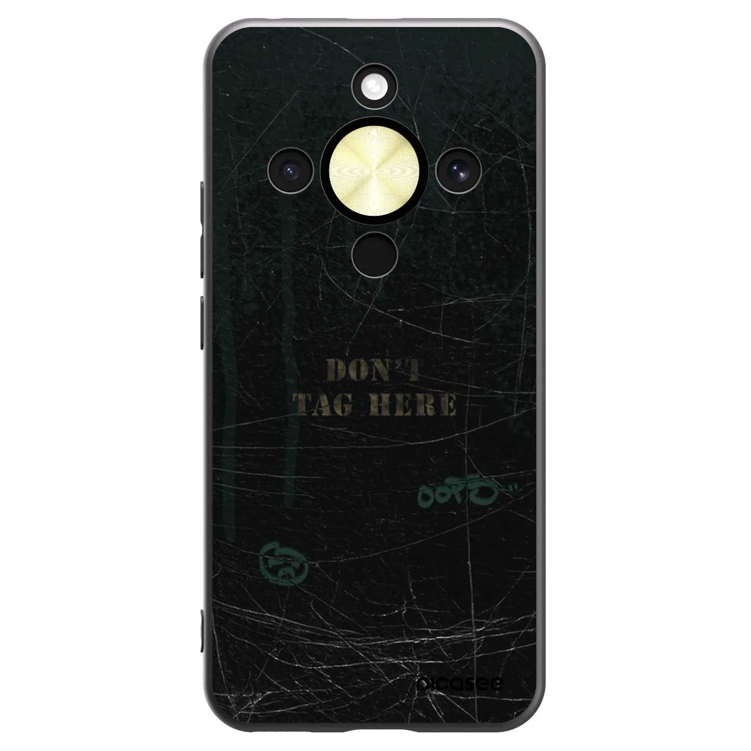 Picasee silikonski črni ovitek za Honor Magic8 Lite 5G - DON´T TAG