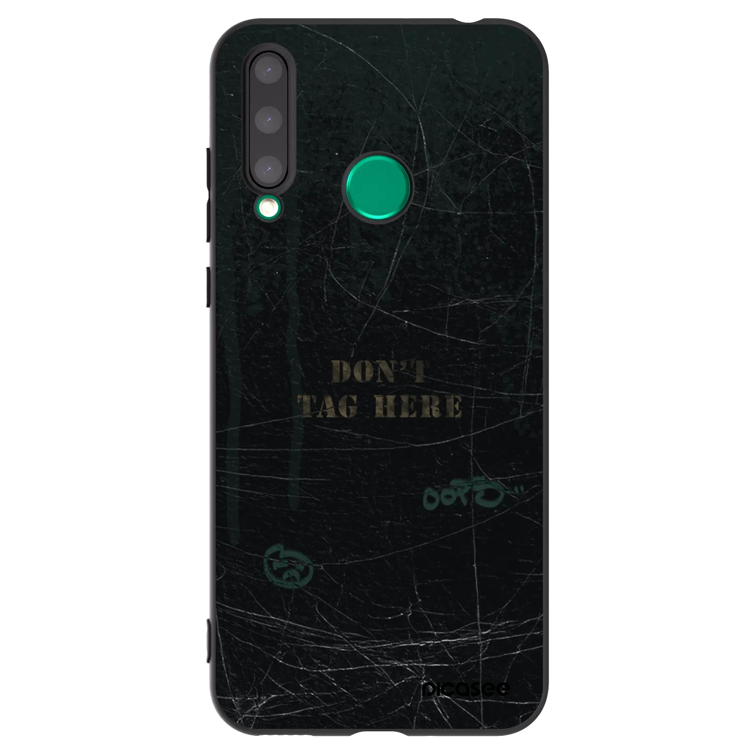 Picasee silikonski črni ovitek za Honor 20 Lite - DON´T TAG