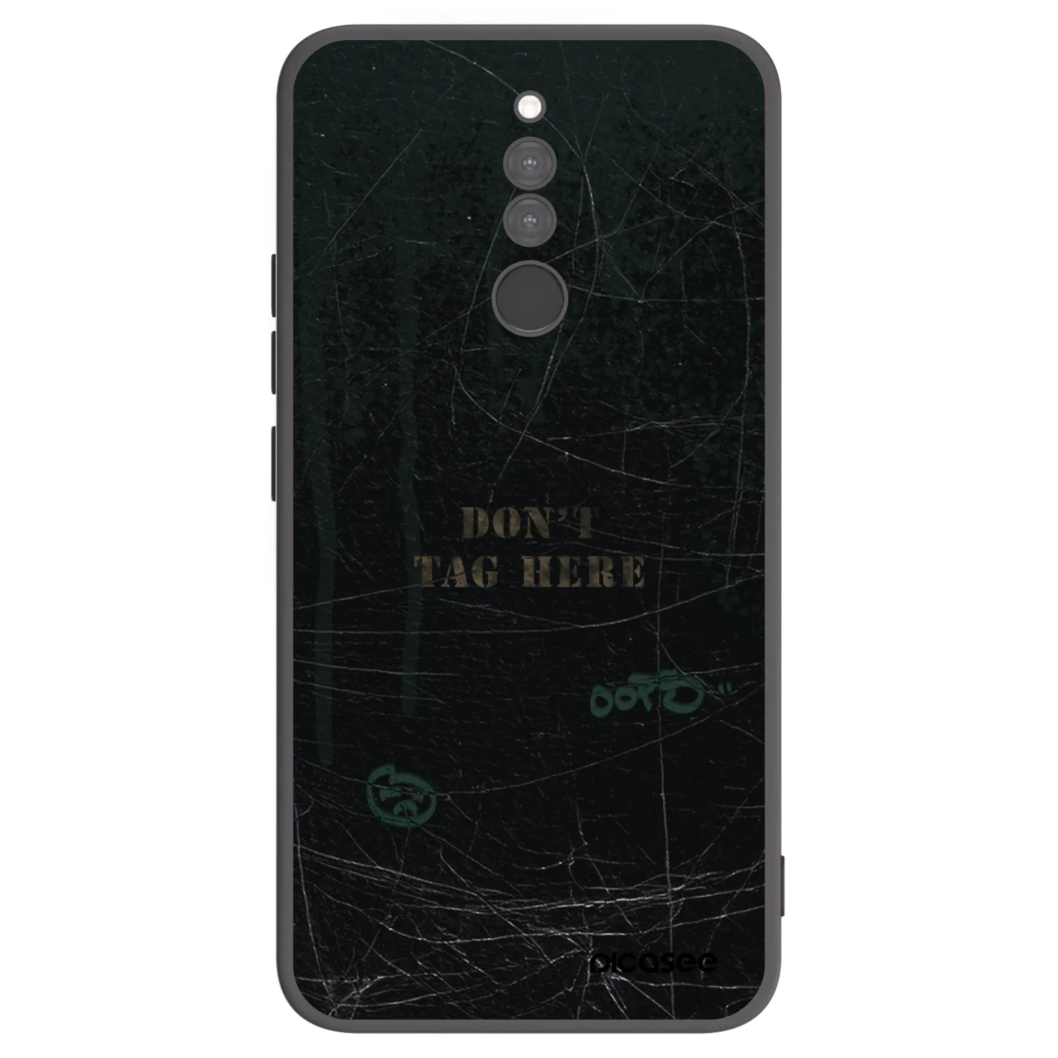 Picasee silikonski črni ovitek za Xiaomi Redmi 8 - DON´T TAG