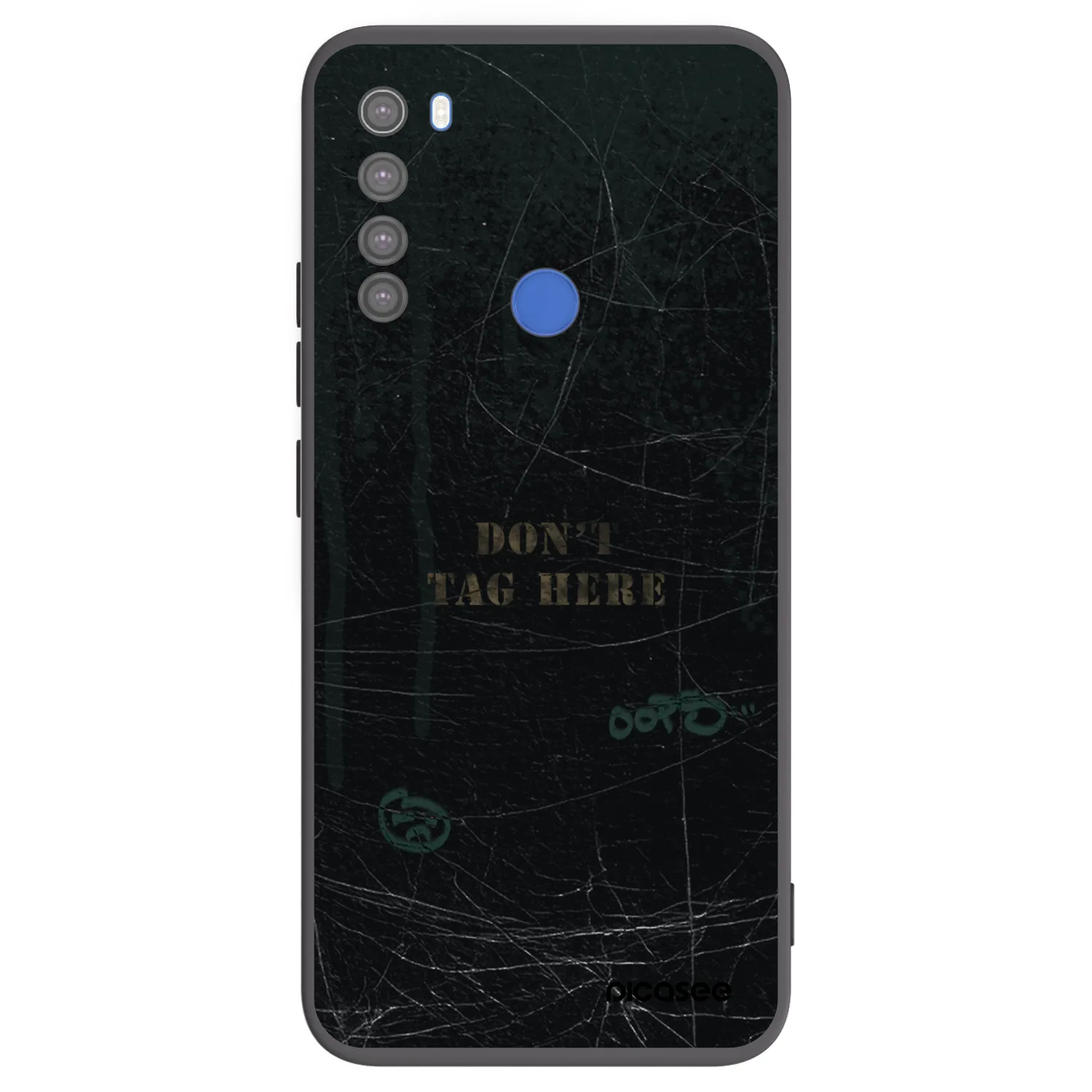 Picasee silikonski črni ovitek za Xiaomi Redmi Note 8T - DON´T TAG