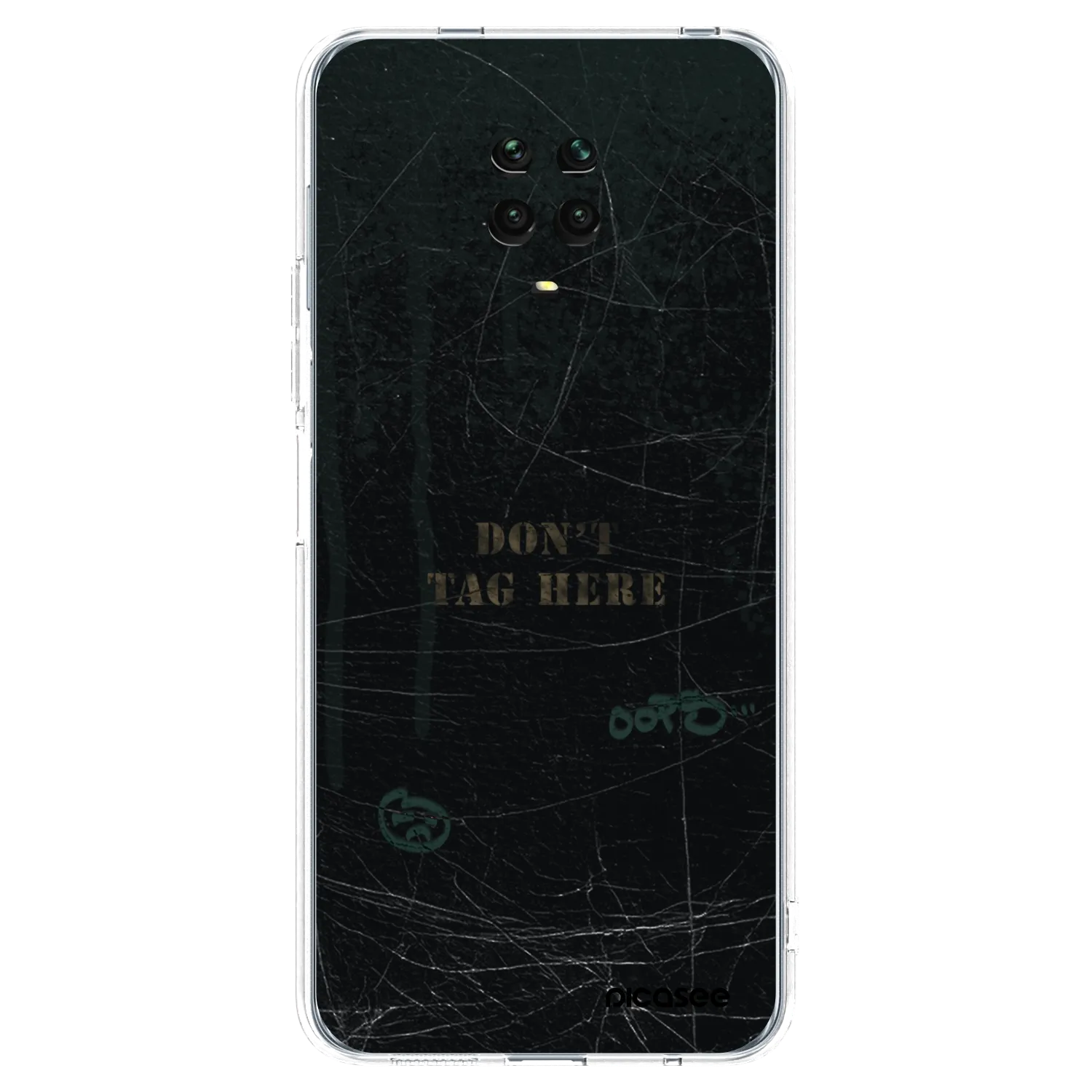 Picasee silikonski prozorni ovitek za Xiaomi Redmi Note 9 Pro - DON´T TAG