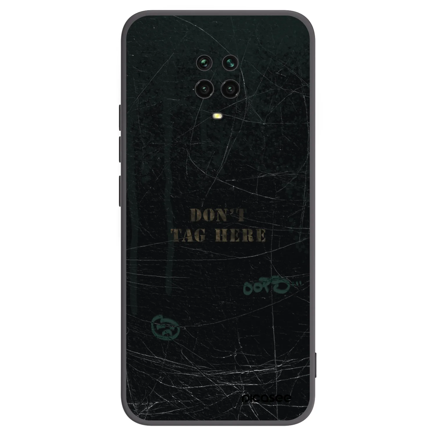 Picasee silikonski črni ovitek za Xiaomi Redmi Note 9 Pro - DON´T TAG