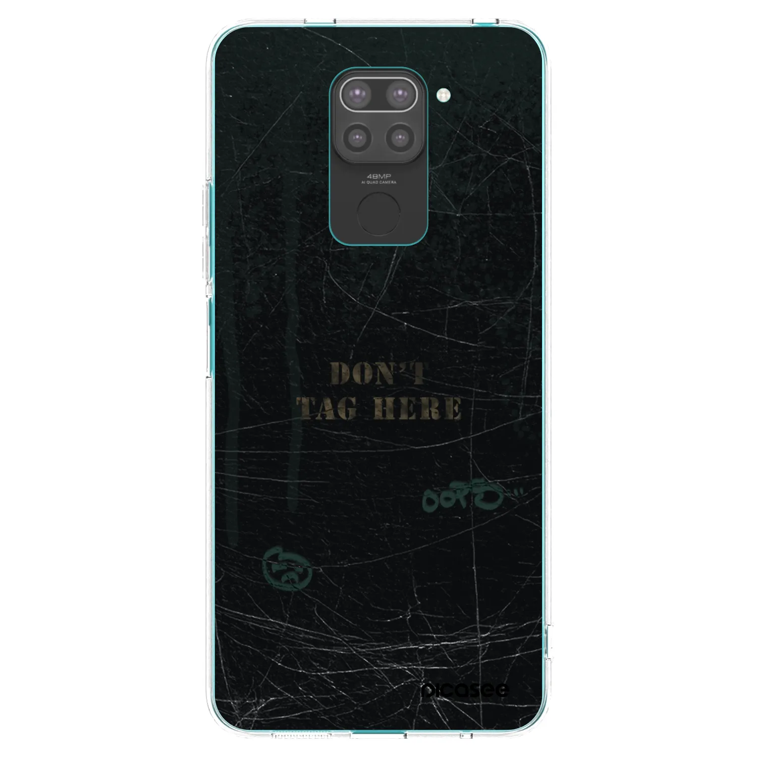 Picasee silikonski črni ovitek za Xiaomi Redmi Note 9 - DON´T TAG