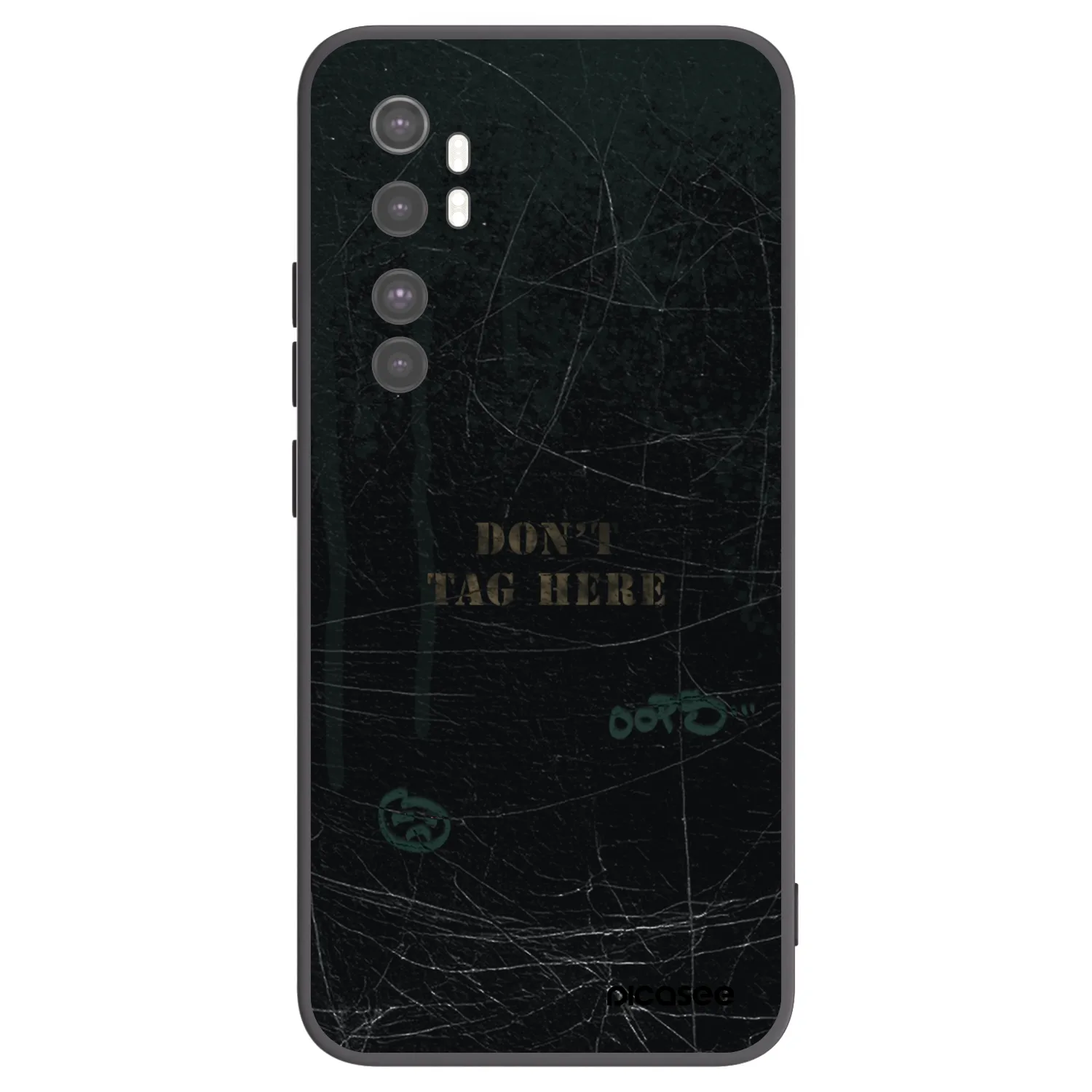 Picasee silikonski črni ovitek za Xiaomi Mi Note 10 Lite - DON´T TAG
