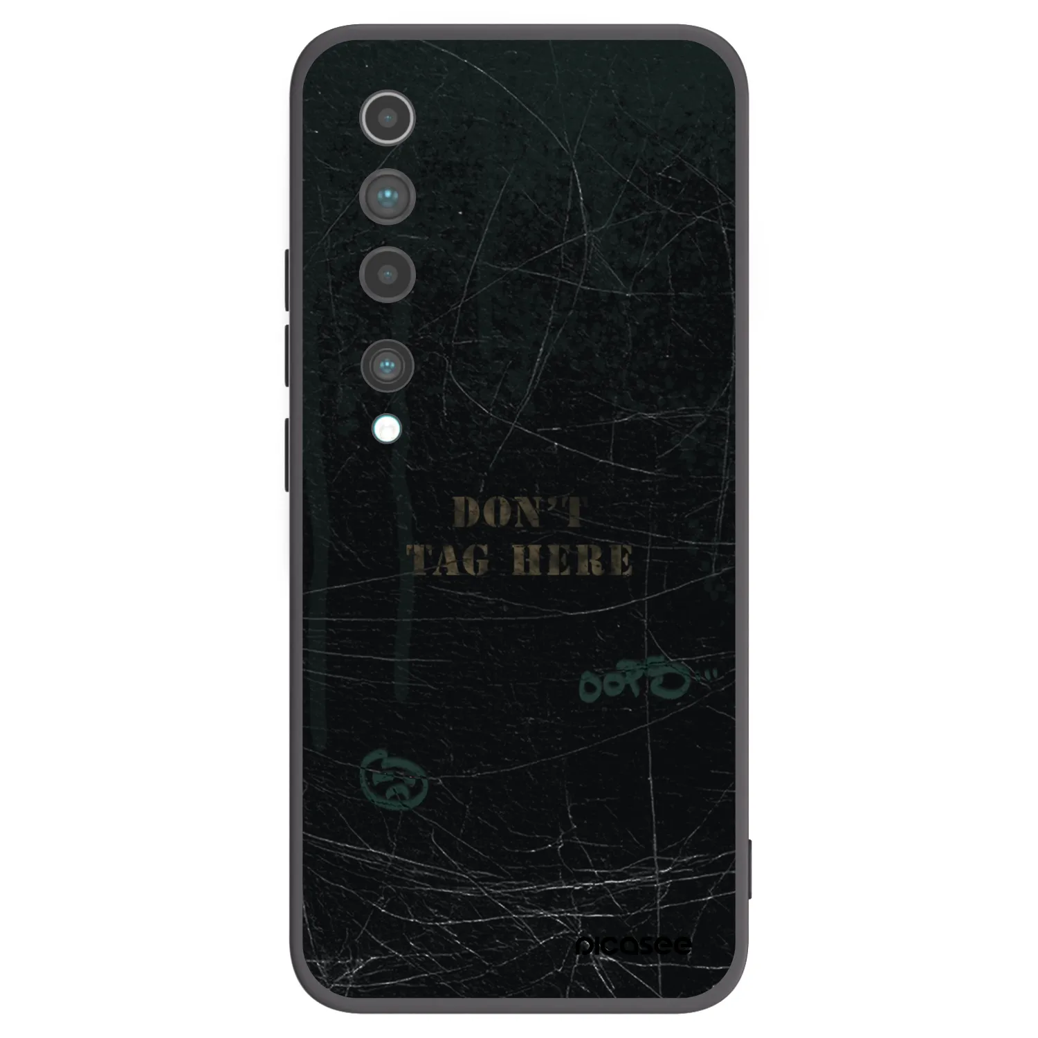 Picasee silikonski črni ovitek za Xiaomi Mi 10 - DON´T TAG