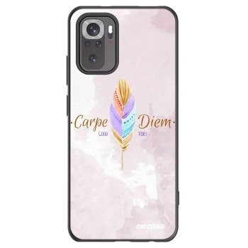Picasee silikonski črni ovitek za Xiaomi Redmi Note 10S - Carpe Diem