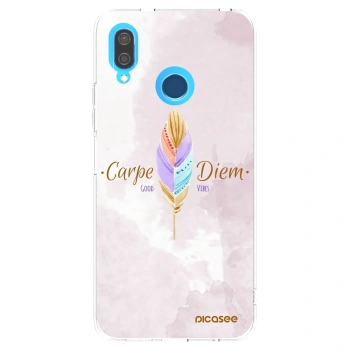 Picasee silikonski prozorni ovitek za Huawei P20 Lite - Carpe Diem