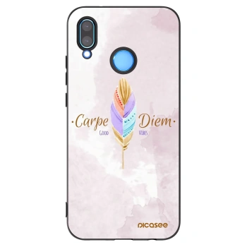 Picasee silikonski črni ovitek za Huawei P20 Lite - Carpe Diem