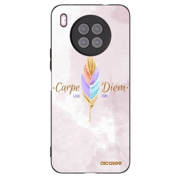 Picasee silikonski črni ovitek za Huawei Nova 8i - Carpe Diem