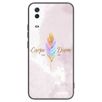 Picasee silikonski črni ovitek za Vivo Y11s - Carpe Diem