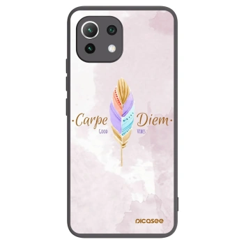 Picasee silikonski črni ovitek za Xiaomi 11 Lite 5G NE - Carpe Diem