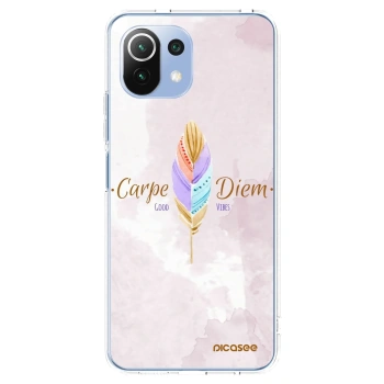 Picasee silikonski prozorni ovitek za Xiaomi 11 Lite 5G NE - Carpe Diem