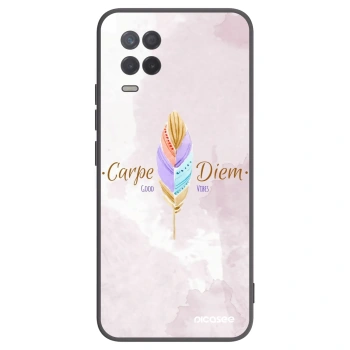 Picasee silikonski črni ovitek za Realme 8 5G - Carpe Diem