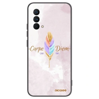 Picasee silikonski črni ovitek za Realme GT Master Edition 5G - Carpe Diem